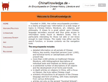 Tablet Screenshot of chinaknowledge.de